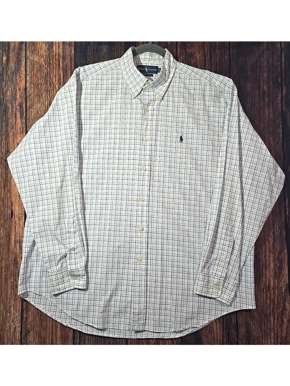 Ralph Lauren Blake Button Down Long Sleeve Business Casual Office Shirt Men's L